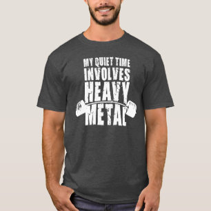 Camiseta De "motivação do levantamento peso" - metal pesa