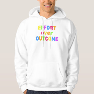 Camiseta de motivação esforço acima do resultado