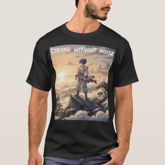 Camiseta de Motivação para Academia Calma Força An