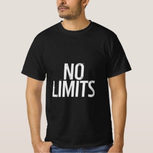 Camiseta de Motivação para Academia Sem Limites   