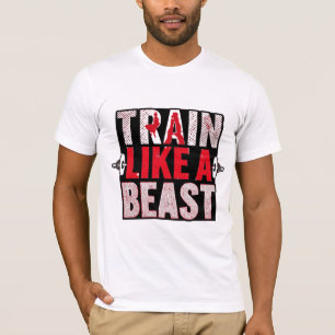 Camiseta de Motivação para Academia Treine Como um