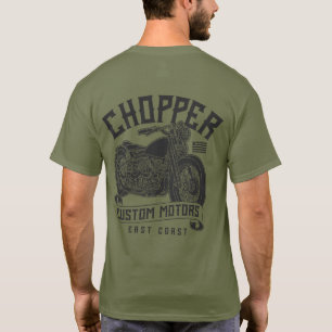 Camiseta de Moto Chopper Vintage East Coast