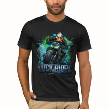 Camiseta de Moto Cyber Pato 3D Duck Rider