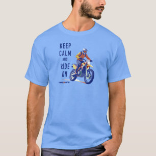 Camiseta de Moto de Terra 'Keep Calm and Ride On'