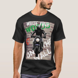 Camiseta de Moto Parede de Tijolo Personalizada Gr