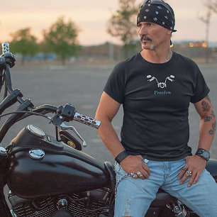 Camiseta de motocicleta da Liberdade