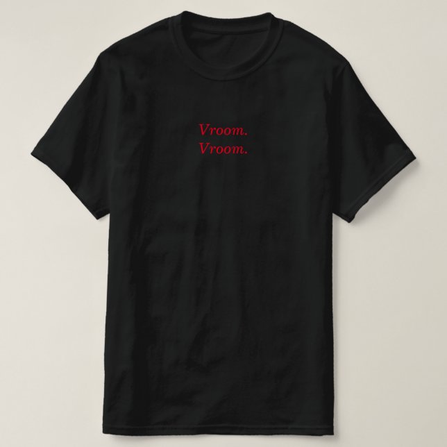 Camiseta de motocicleta Vroom (Frente do Design)