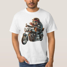 Camiseta de Motociclista Road Hog | Desenho de Mot