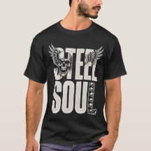 Camiseta de Motociclista Steel Soul Vintage Motoci