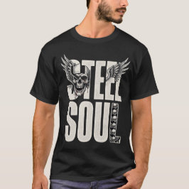 Camiseta de Motociclista Steel Soul Vintage Motoci