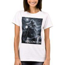 Camiseta de Motoqueira Ghost Rider Feminina