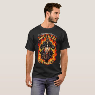 Camiseta de motoqueiro ceifador de anarquia