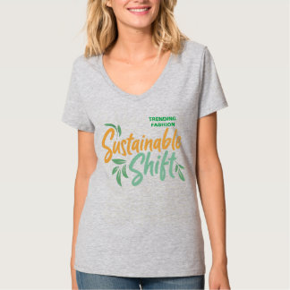 Camiseta de mudança sustentável
