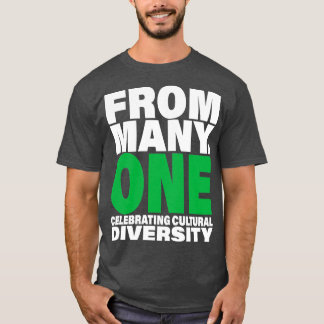 Camiseta De Muitos Celebrando a Diversidade Cultural