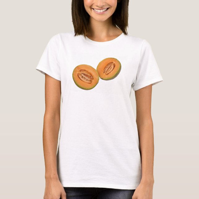 Camiseta de mulher Cantaloupe (Frente)