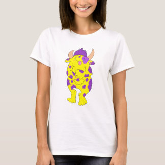 Camiseta de Mulher Monstro Difuso Manchado