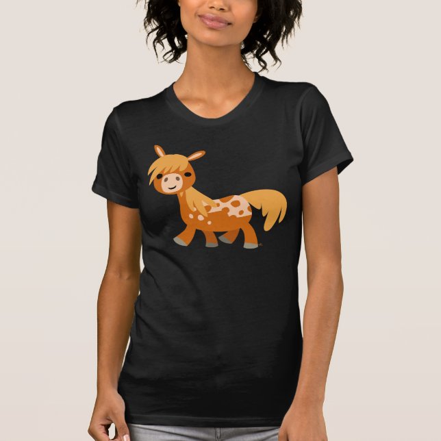 Camiseta de mulheres Appaloosa Pony, Bela Caricatu (Frente)
