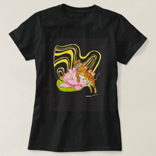 Camiseta de mulheres bodiques chinesa (Frente do Design)