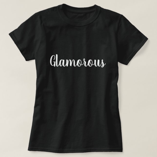 Camiseta de mulheres glamourosas (Frente do Design)
