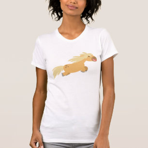 Camiseta de mulheres Palomino Pony, Bela Caricatur