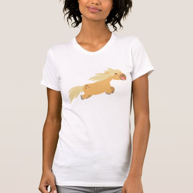 Camiseta de mulheres Palomino Pony, Bela Caricatur (Frente)