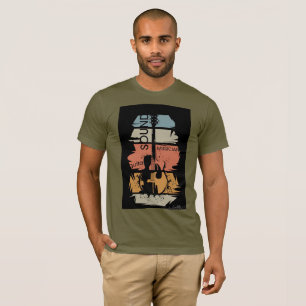 Camiseta de Músico com Som de Guitarra Retro