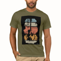 Camiseta de Músico com Som de Guitarra Retro