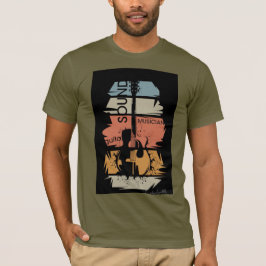 Camiseta de Músico com Som de Guitarra Retro