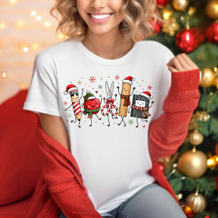 Camiseta de Natal Alegre para Professores
