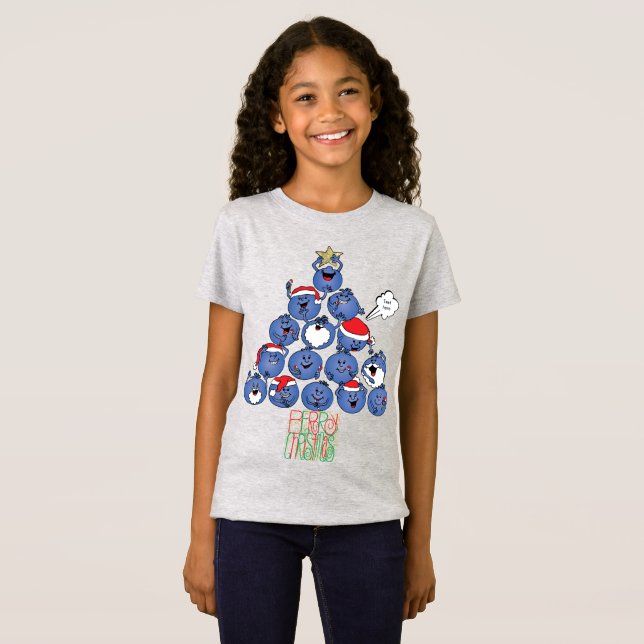 Camiseta de Natal "Berry Christmas" (Frente Completa)