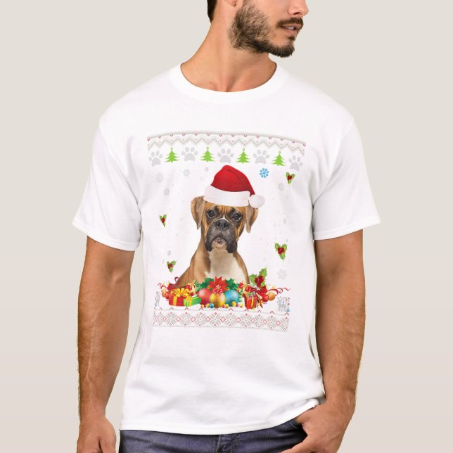 Camiseta de Natal Cachorro Feio (Frente)