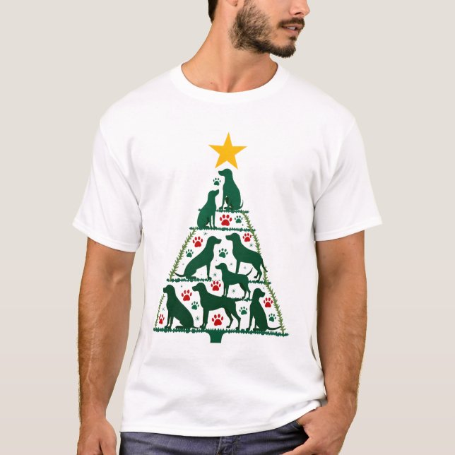 Camiseta de Natal Cachorro - Natal de Cachorro (4) (Frente)