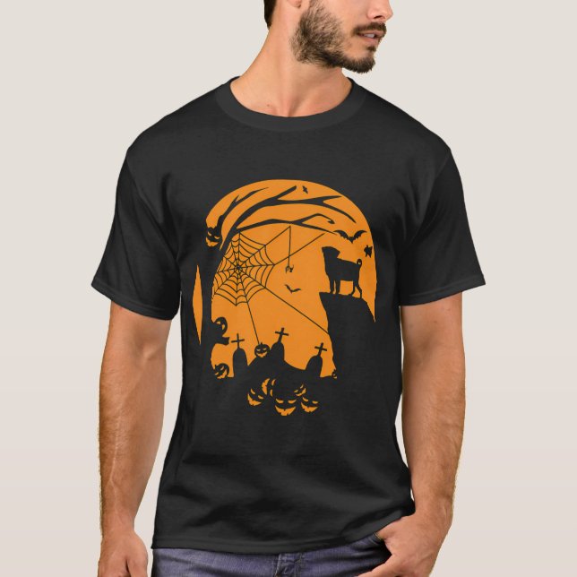 Camiseta de Natal Cachorro Pug no Bolso (Frente)