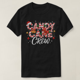Camiseta de Natal Candy Cane Crew – Vermelho Festi
