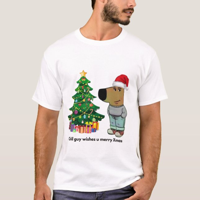 Camiseta de natal cara de frio (Frente)