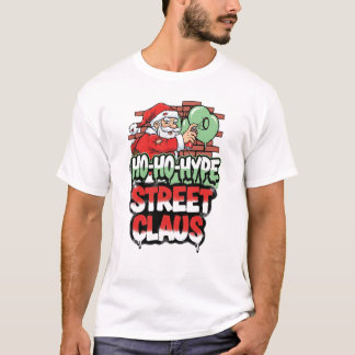 Camiseta de Natal Claus Rua Urbana Papai Noel Ho H
