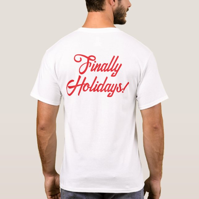 Camiseta de Natal - Correndo com Cacau e Prazos (Verso)