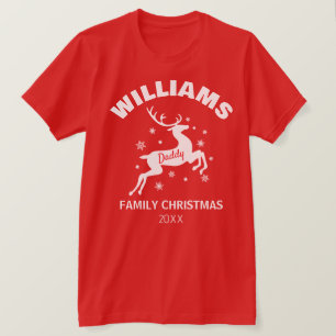 Camiseta de Natal da Família de Rena de Inverno Pa