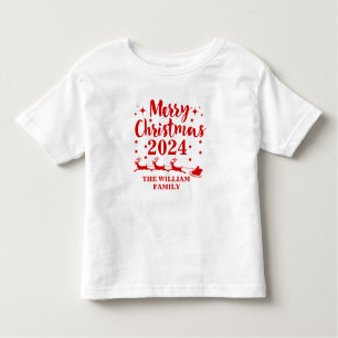 Camiseta de Natal da Família Personalizada Toddler