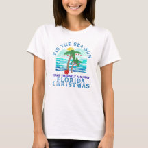 Camiseta de Natal da Flórida para Mulheres