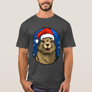 Camiseta de Natal da Marmota