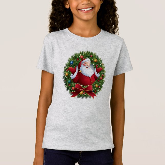 Camiseta de Natal da Santa Claus (Frente)