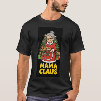 Camiseta de Natal da Vovó Mamãe Noel