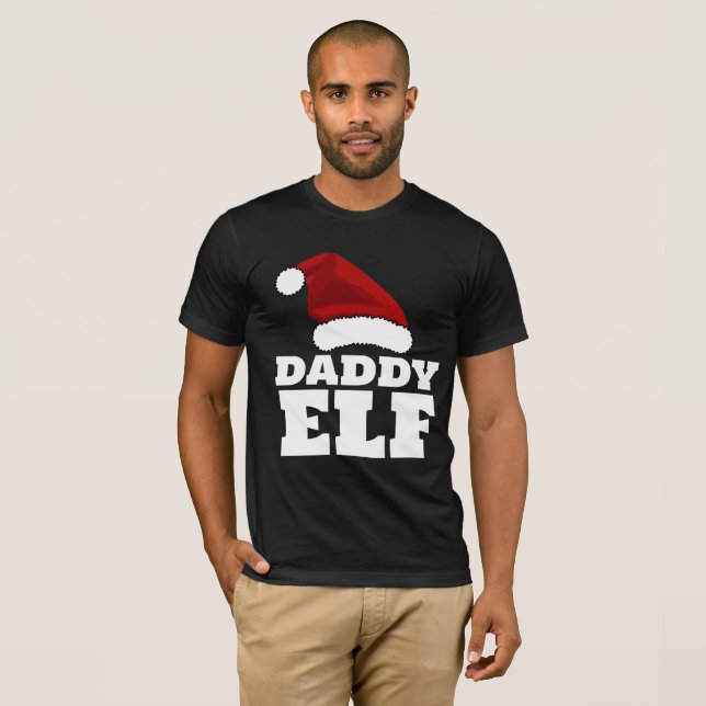 CAMISETA DE NATAL DADDY ELF PAPAI (Frente Completa)