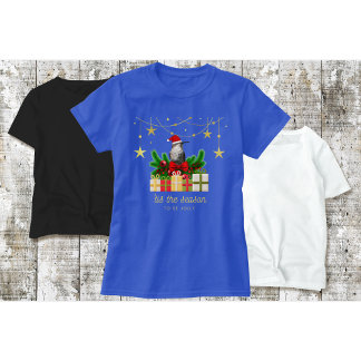 Camiseta de Natal de Beija-flor "Azul"