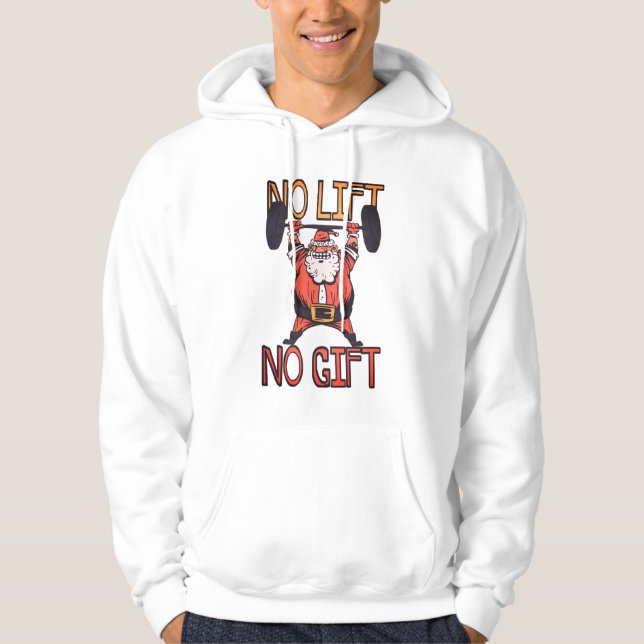 Camiseta de Natal de Fitness - Sem Levantamento Se (Frente)
