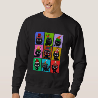 Camiseta de Natal de Gato Bolt para Homens 2