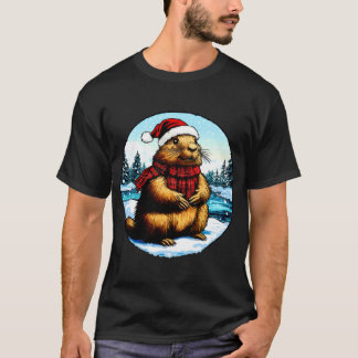 Camiseta de Natal de Marmota