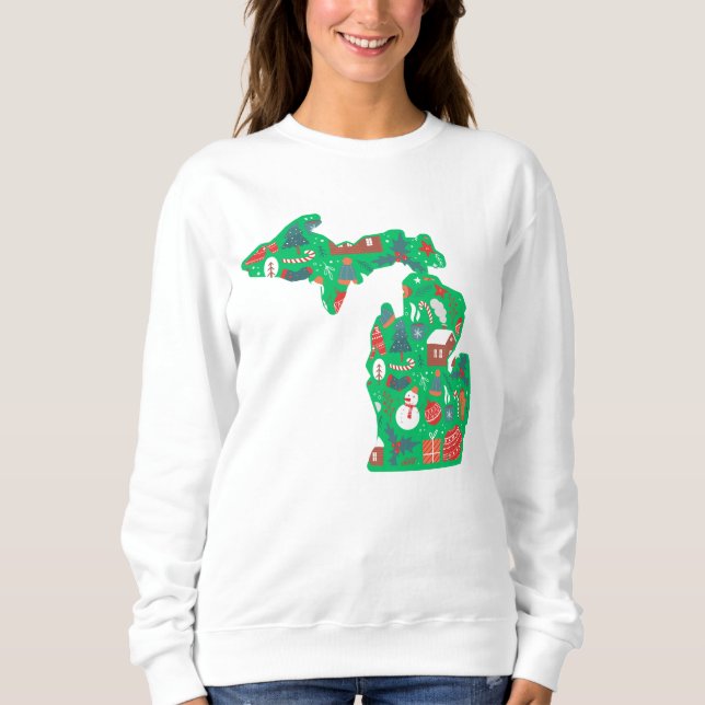 Camiseta de Natal de Michigan! (Frente)