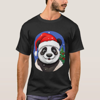 Camiseta de Natal de Pandas